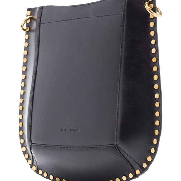 Isabel Marant Black Shoulder Bag with Curved Shape and Gold Hardware - Picture 3 of 7